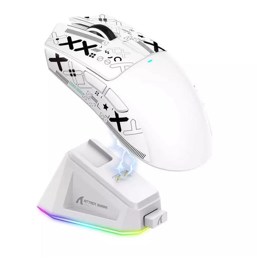 Mouse para jogos sem fio tri-mode Attack Shark X11 26K DPI PAW3311 Sensor, 2.4G/Bluetooth/com fio tri-modo, 400 IPS