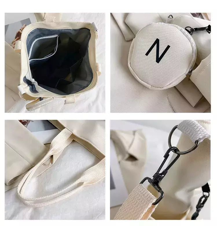 Bolsa de Ombro de Lona Japonesa para Mulheres, Crossbody Messenger Bag, Senhoras Bolsas de Mão, Bolsa Feminina, Senhoras, Tote, 2022