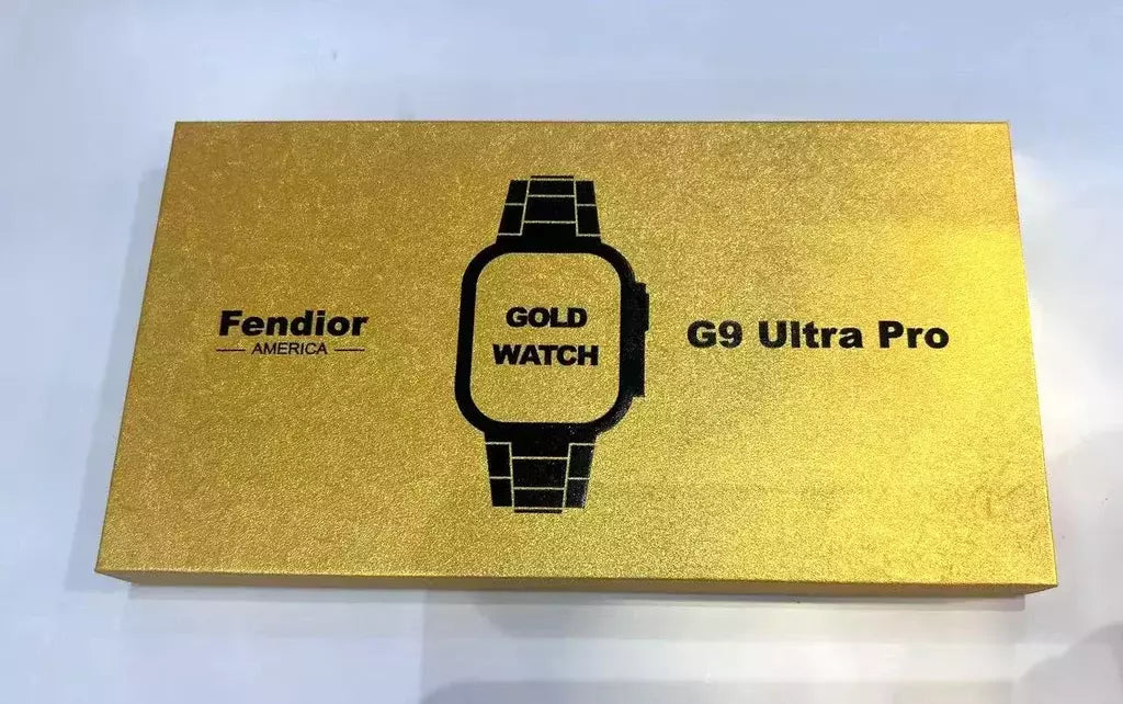 G9ultrapro luxo ouro relógio inteligente, 49mm, parafuso real, pressão, freqüência cardíaca, passo, medidor, pulseira