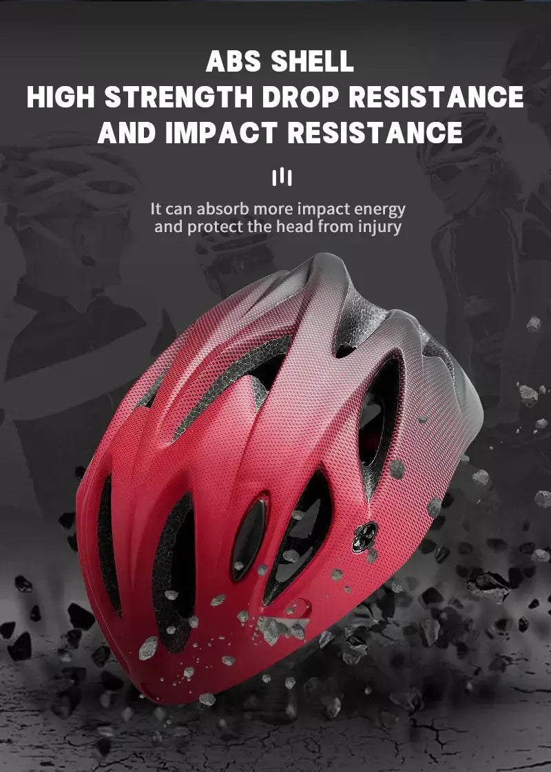 X-TIGER-Capacete adulto de bicicleta com luz traseira LED, capacetes de bicicleta respiráveis, modo duplo, óculos, ciclismo, leve, ajuste, 58-62cm