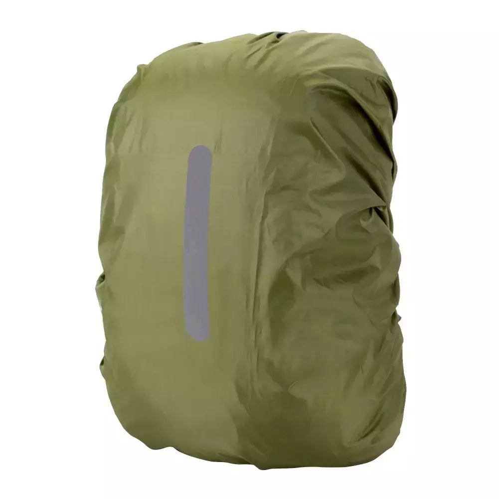 Capa de chuva reflexiva impermeável mochila, Esporte ao ar livre, Ciclismo noturno, Safety Light Raincover, Estojo de caminhada, 30-80L