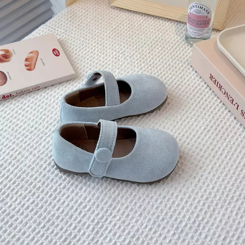2025 camurça crianças ballet apartamentos sapatos moda mary jane sapatos tendência das crianças inverno novo doce bonito vestido tênis mujer sapatos
