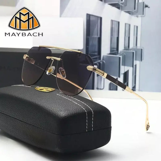MAYBACH Marca de luxo Óculos de sol para homens e mulheres Óculos de sol clássicos de alta qualidade Óculos piloto UV 400 Proteção 81141