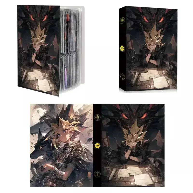 Yu gi oh 5ds yusei fudo 240 cartões álbum mapa carta pasta fichário jogo coleção presente brinquedo jack atlas akiza izinski