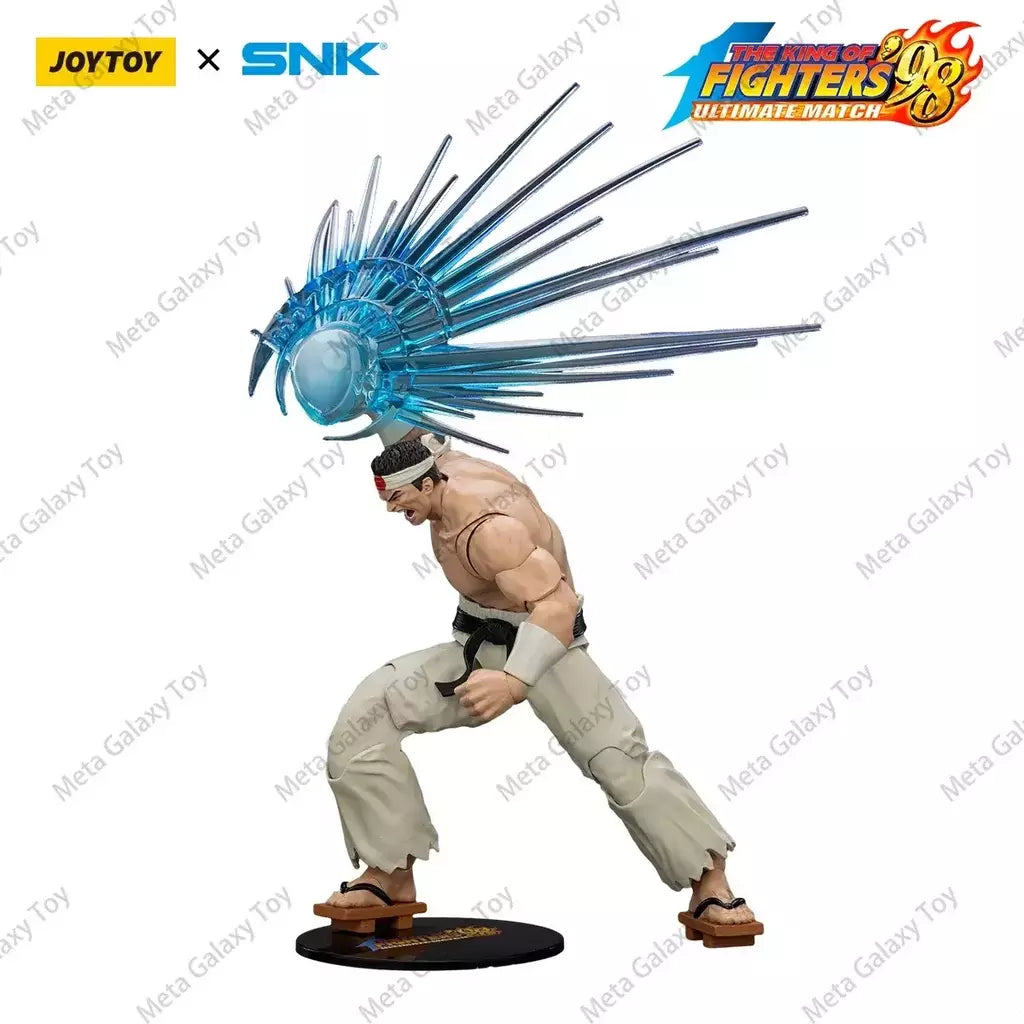 Joyotoy original rei dos lutadores 98um figura de ação kof 98um ikari guerreiros equipe herói 1/18 jogo estatueta modelo brinquedos personalizados