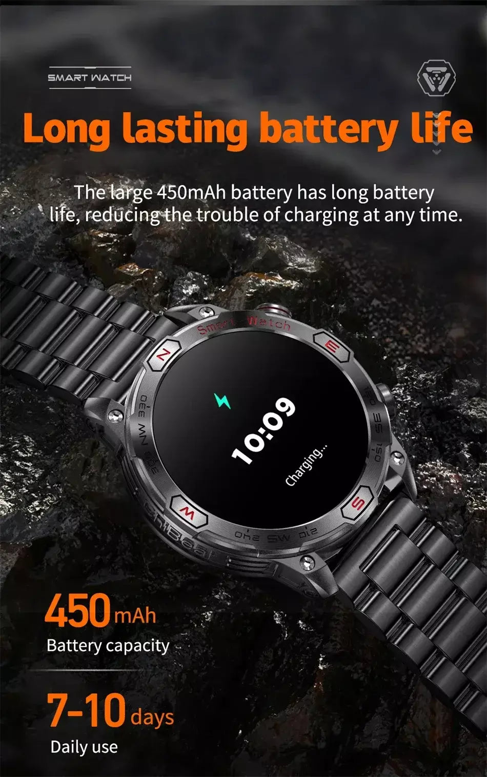 Xiaomi amoled relógio inteligente masculino 450 mah bateria rastreador de fitness ip68 à prova dip68 água bluetooth chamada smartwatch para xiaomi
