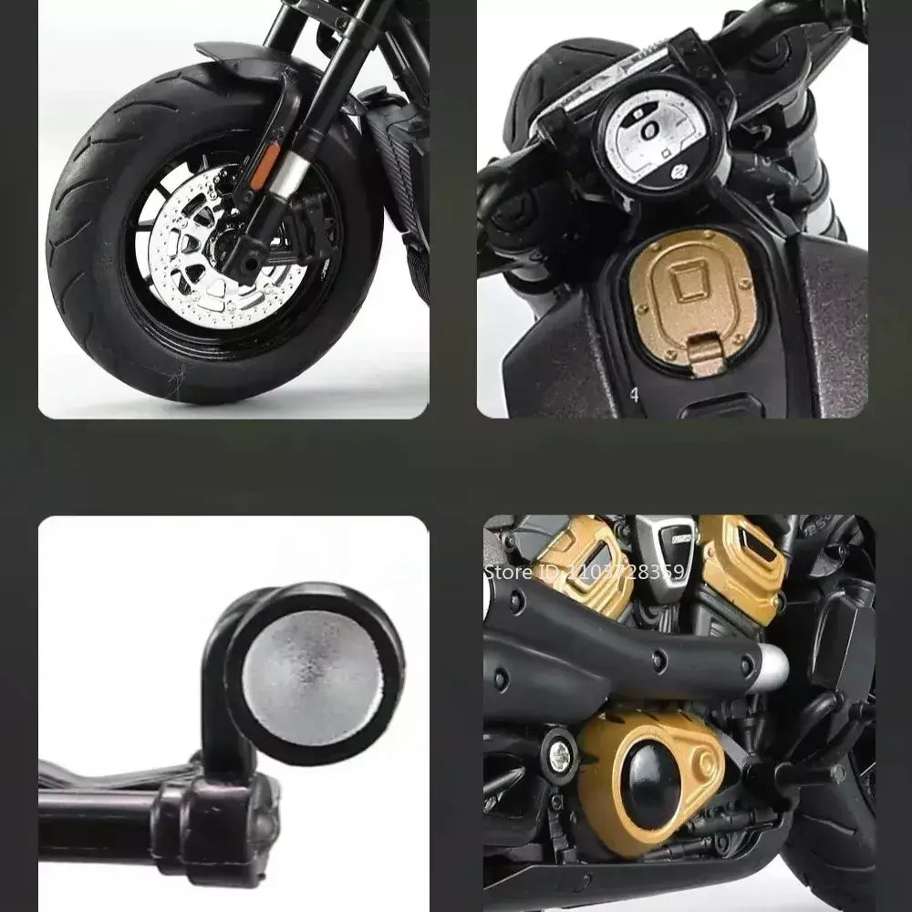 1:12 sportster modelo de brinquedo motocicletas liga diecast nijia ZX-6R motos som luz absorção choque pneus borracha crianças presente