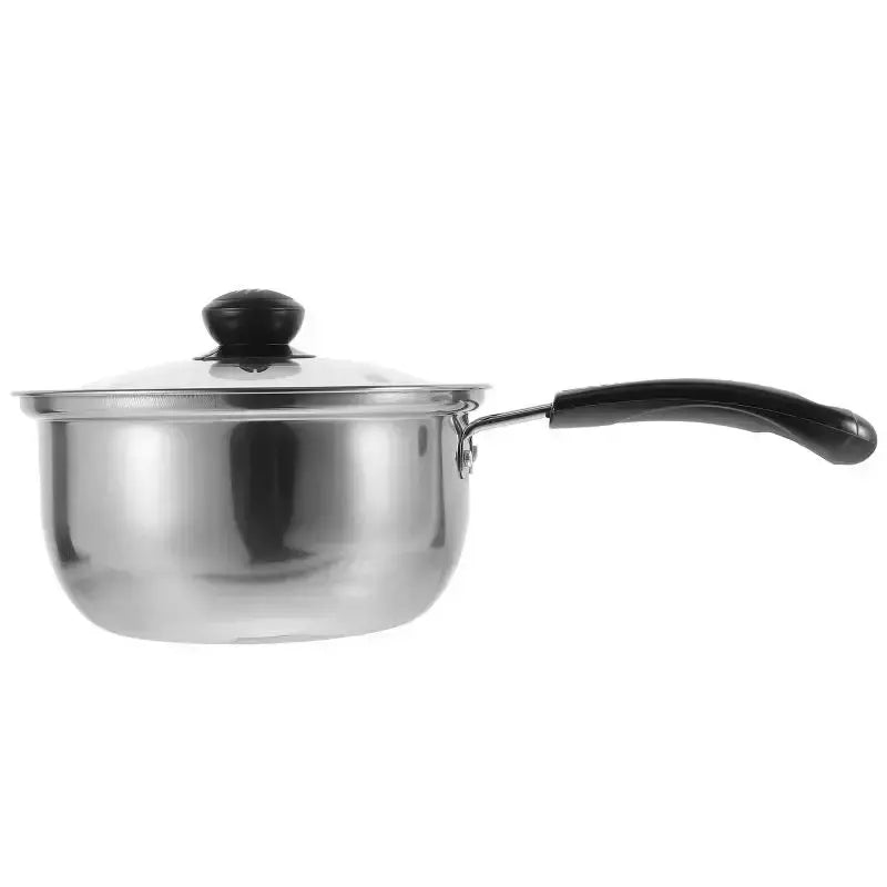 Design de tampa com panela pequena panelas de cozinha panela de sopa universal de aço inoxidável para fogão de indução e fogão a gás
