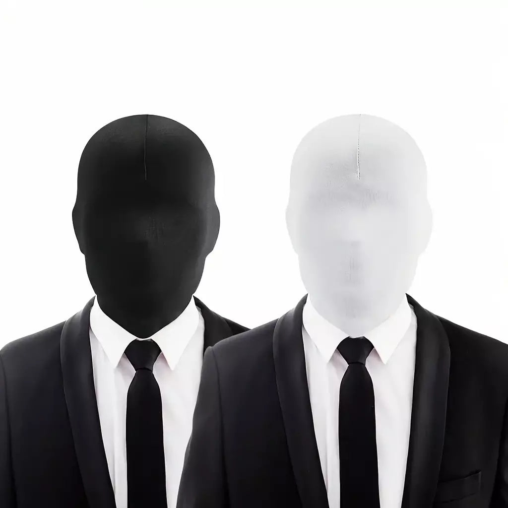 Máscara de spandex de rosto inteiro unissex, máscara de Halloween fantasia personagem escuro cosplay festa de máscaras fobia social proteção de privacidade
