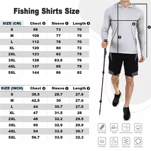 Camisa De Pesca De Secagem Rápida Respirável De Manga Longa, Roupa De Esportes Ao Ar Livre, Protetor Solar Caminhadas Roupas, Verão