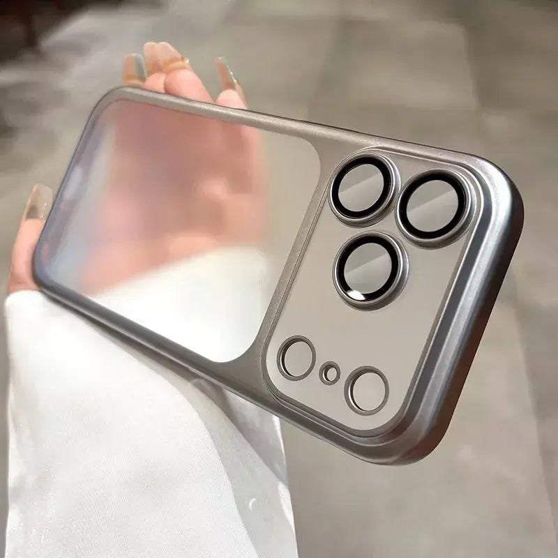 Mais recente laranja ultra fino fosco caso de telefone para iphone 17 pro max 17pro 17 com lente filme proteção à prova de choque duro pc capa