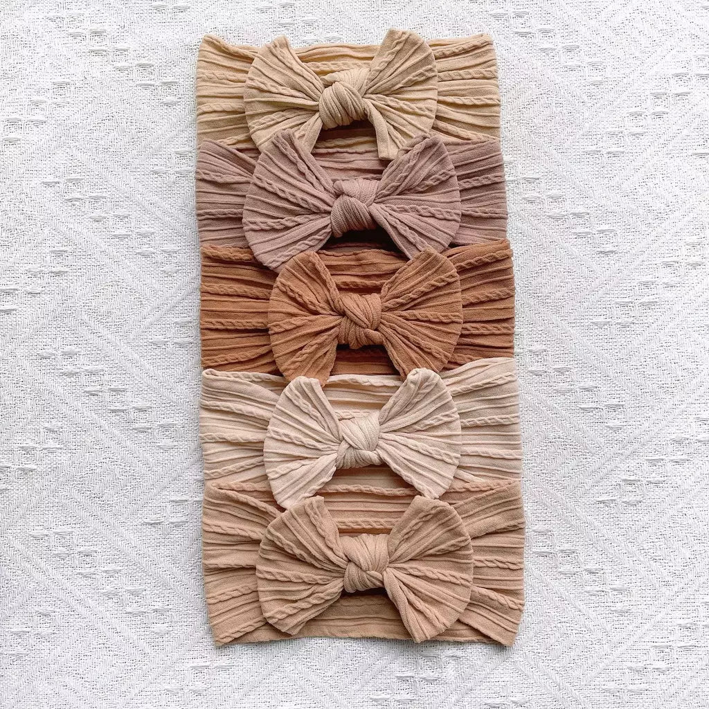 5 pçs bonito arcos bandana do bebê macio elástico faixas de cabelo da menina do bebê para recém-nascido infantil turbante headwear acessórios para o cabelo do bebê