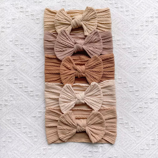 5 pçs bonito arcos bandana do bebê macio elástico faixas de cabelo da menina do bebê para recém-nascido infantil turbante headwear acessórios para o cabelo do bebê