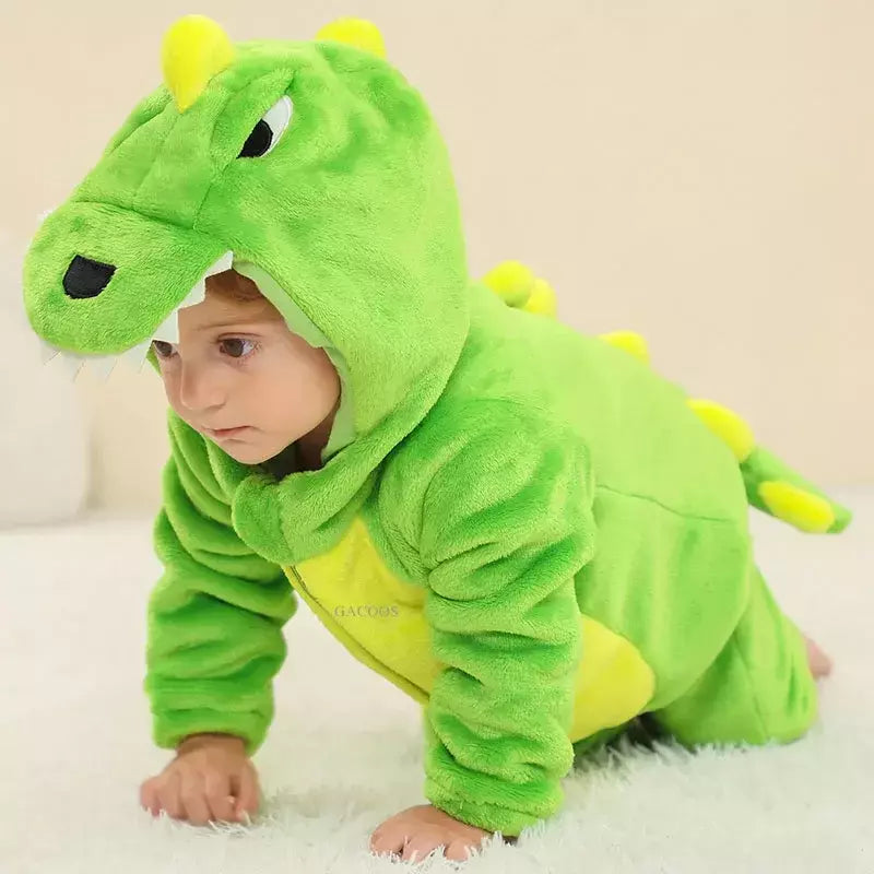 Macacão Dinossauro Vermelho para Bebê Recém-nascido, Criança Cosplay Roupas, Pijama Kigurumi, Bonito Animal Romper, Unicórnio Onesies, Meninos e Meninas