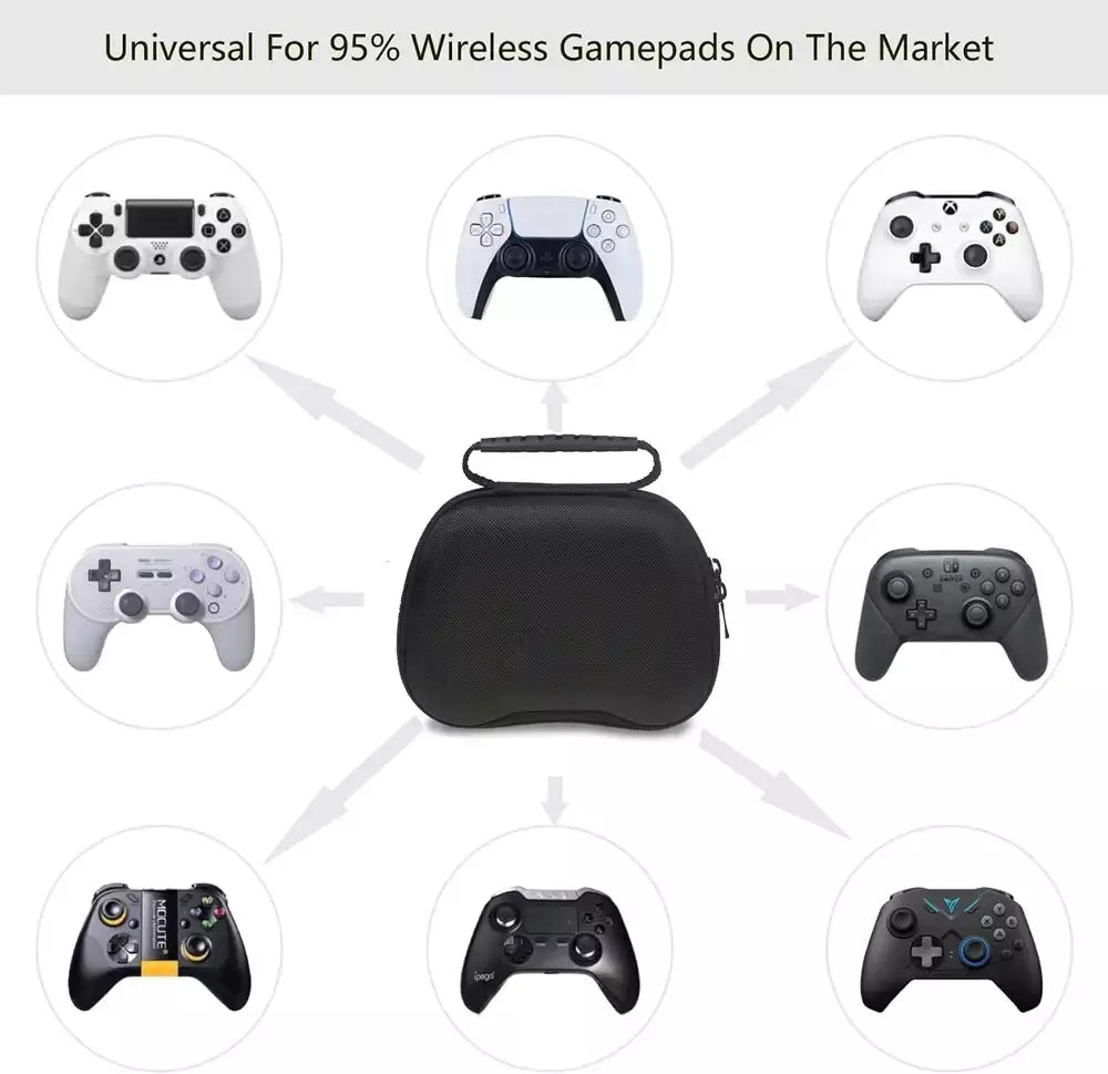 Caso controlador de viagem compatível com switch pro controlador ps5 controlador xbox compacto casca dura caso transporte