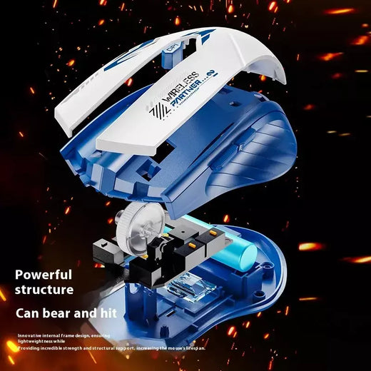 Obame 2025new silencioso bluetooth sem fio mouse recarregável display de nível da bateria para computador pc portátil escritório gaming mouse