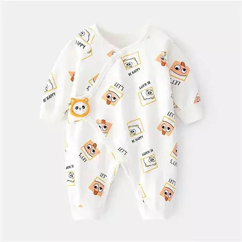 Algodão bebê recém-nascido menina menino macacão impressão infantil macacão casual roupas recém-nascidos para meninas meninos primavera outono roupas novo 0-6m