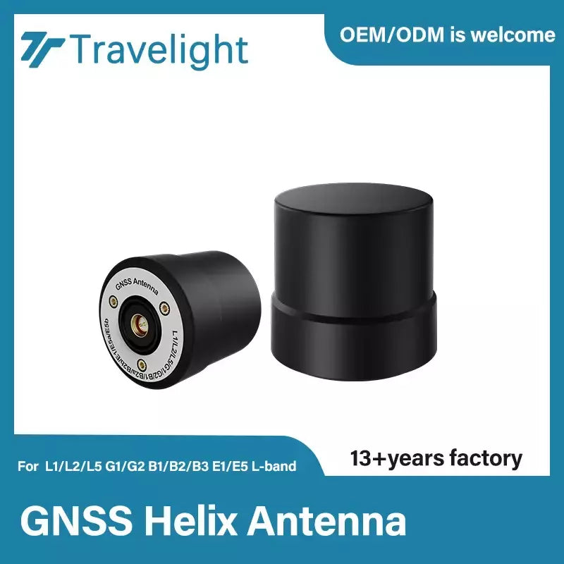 Módulo de antena helicoidal gps gnss à prova d'água travelight ip67, antena gnss sma l1 l2 l5 l-band para agricultura