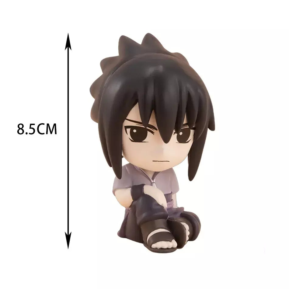 Novo 8 pçs/set Anime Figura Naruto Shippuden Hinata Sasuke Itachi Kakashi Gaara Figura de Ação Q Versão Figuras de PVC Brinquedos Presente