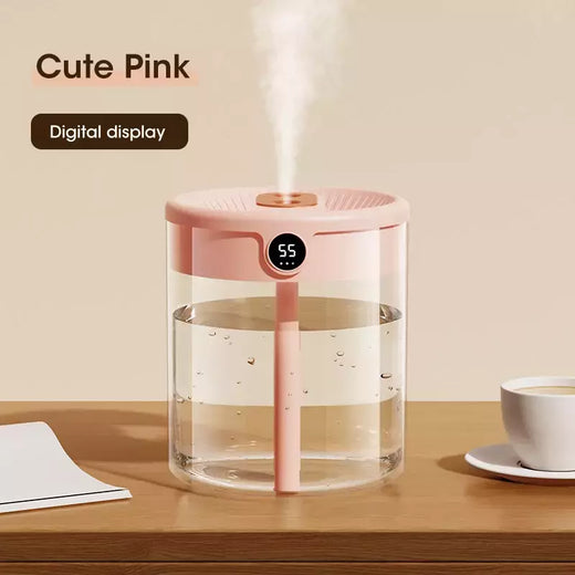 Niye-2L Umidificador de ar duplo, exibição de umidade, grande capacidade, aroma, difusor de óleo essencial para quarto, venda quente