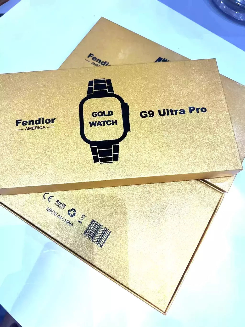 G9ultrapro luxo ouro relógio inteligente, 49mm, parafuso real, pressão, freqüência cardíaca, passo, medidor, pulseira