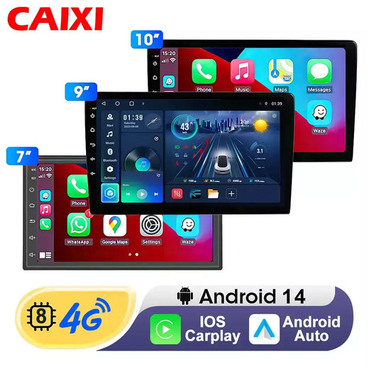 Rádio do carro reprodutor multimídia 9/10 "android 13 autoradio 2 din estéreo gps para nissan toyota kia vw suzuk hyunda renault honda ford
