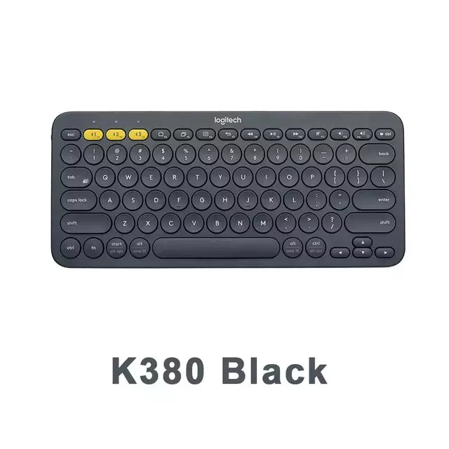 Logitech-k380 teclado bluetooth sem fio multi-dispositivo, ultra-fino, para windows, mac, chrome, ios, android