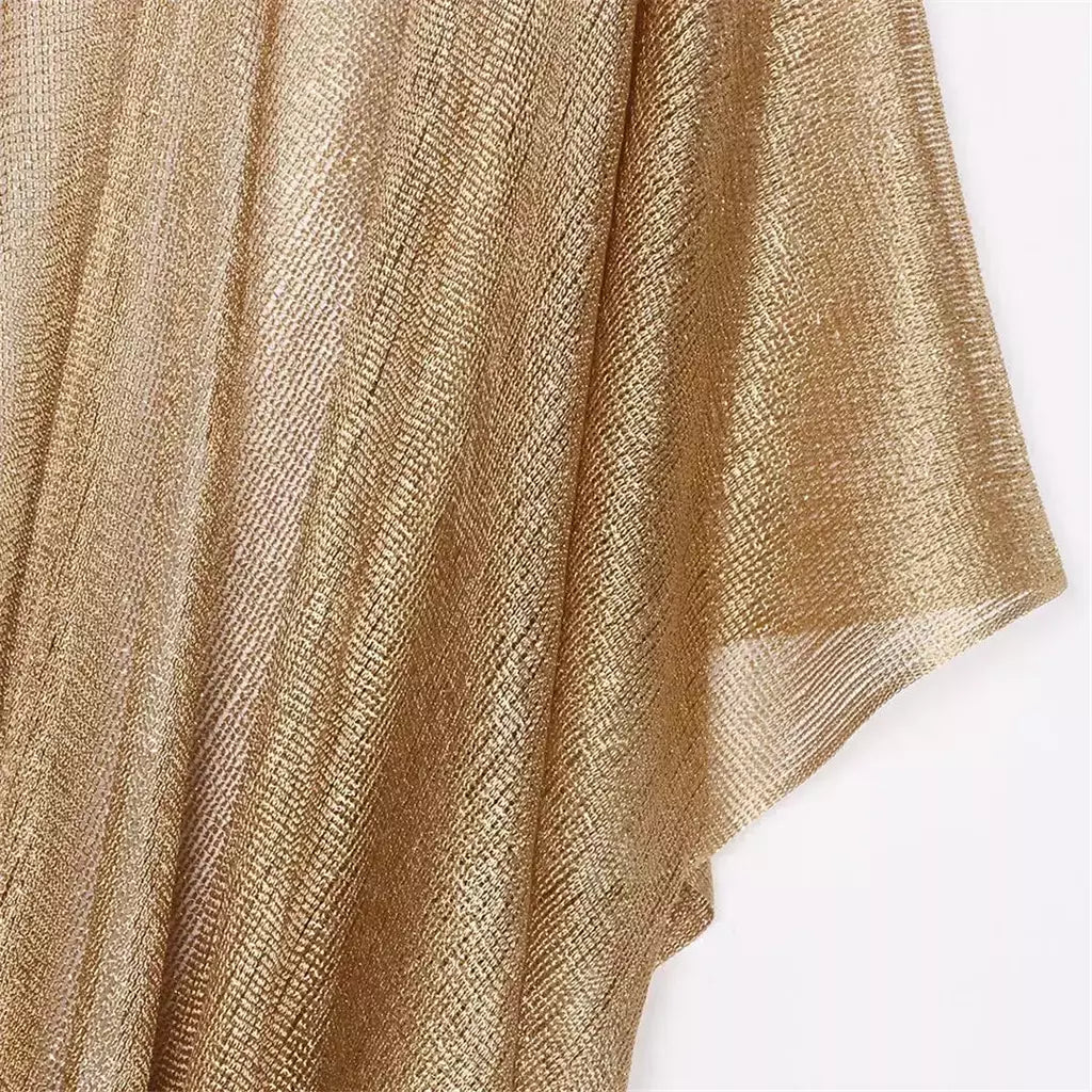 Moda borla ouro bikini cobrir sexy vestido de praia túnicas para mulheres beachwear verão cover-ups kaftan vestido de noite xales