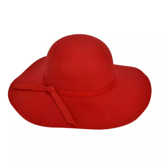 Chapéu Fedoras de abas largas feminino, guarda-sol versátil, apropriado para vestido, básico, elegante, cor sólida, moda feminina