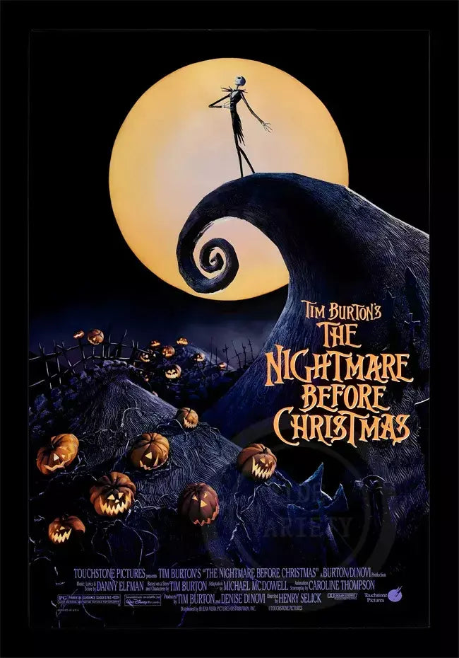Filme clássico o pesadelo antes do natal anime figura jack poster impressões pintura em tela arte da parede fotos decoração do quarto casa