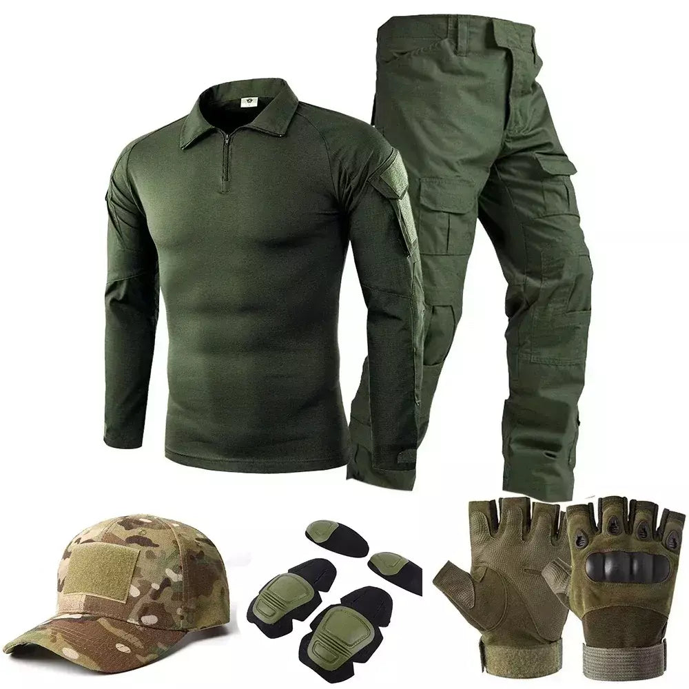 Uniforme tático ternos milit camuflagem ao ar livre terno camisas de caça calças treinamento peixe airsoft paintball conjuntos roupas