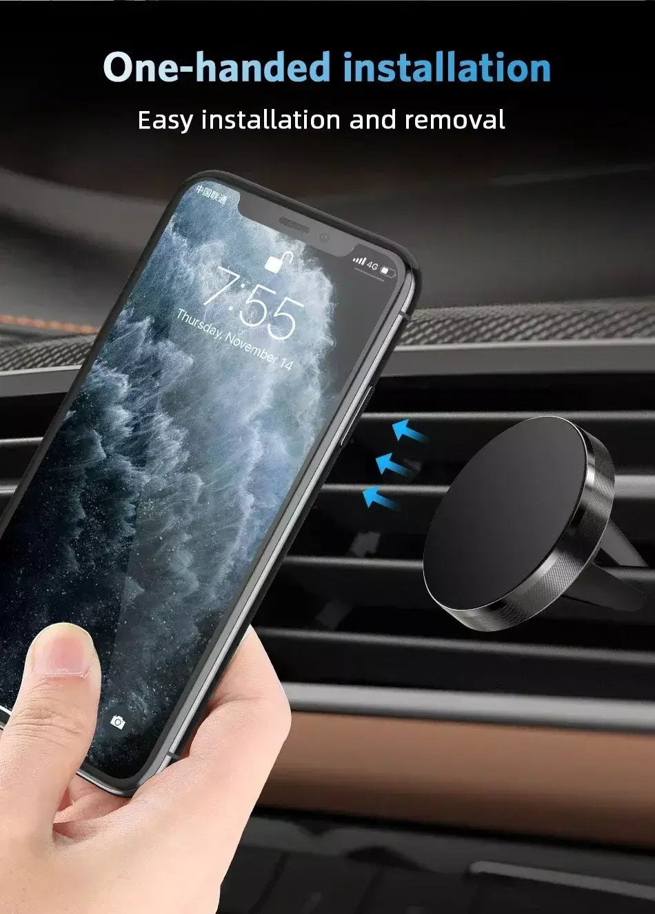 Ímã de ventilação de ar smartphone suporte móvel magnético suporte do telefone do carro celular gps montagem para iphone 16 15 14 13 12 xiaomi samsung suporte