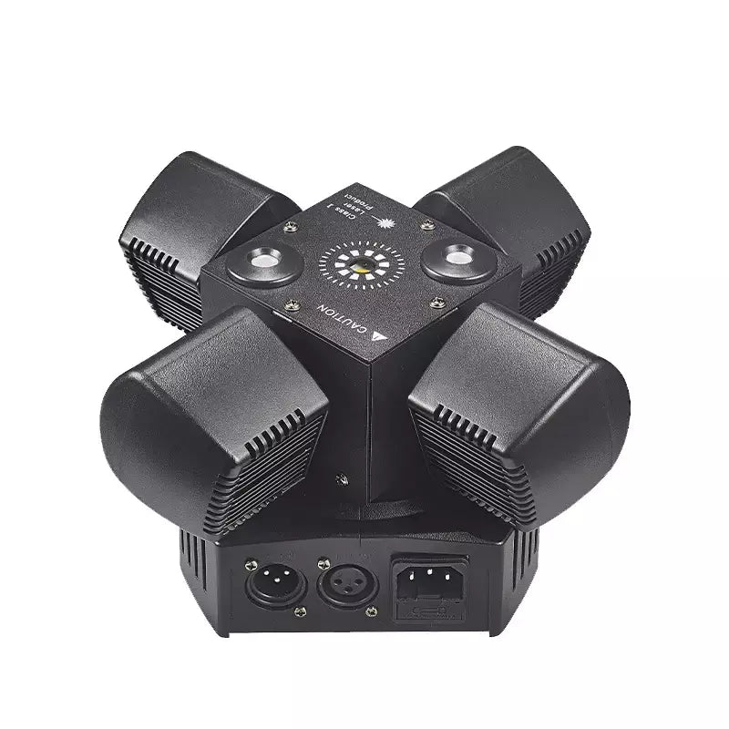 Controle remoto led feixe de luz cabeça móvel dmx vermelho & verde laser âmbar flash efeito iluminação dj discoteca festa luzes palco