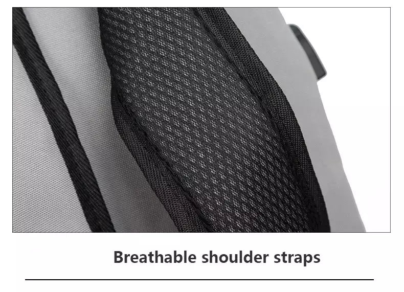Mochila de carregamento USB impermeável para homens, sacos traseiros do escritório do negócio, mochila para laptop casual, mochilas escolares masculinas, 15,6";;VERDADEIRO;;"CINZA