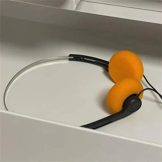 Portátil sobre a orelha underwire fone de ouvido vintage com fio retro sentimentos fone de ouvido 3.5mm 80s 90s música mp3