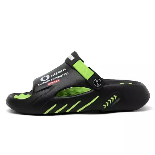 Sandel chinelos de couro genuíno masculino, sandálias casuais, sapatos de verão, slipers, tendência, 2021