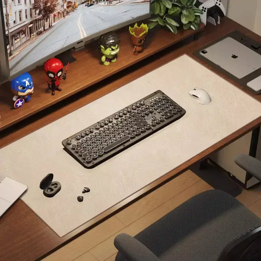 Retro mousepad grande mouse pad impermeável antiderrapante camurça do plutônio tapete de mesa teclado do computador tapetes de mouse acessórios de jogos