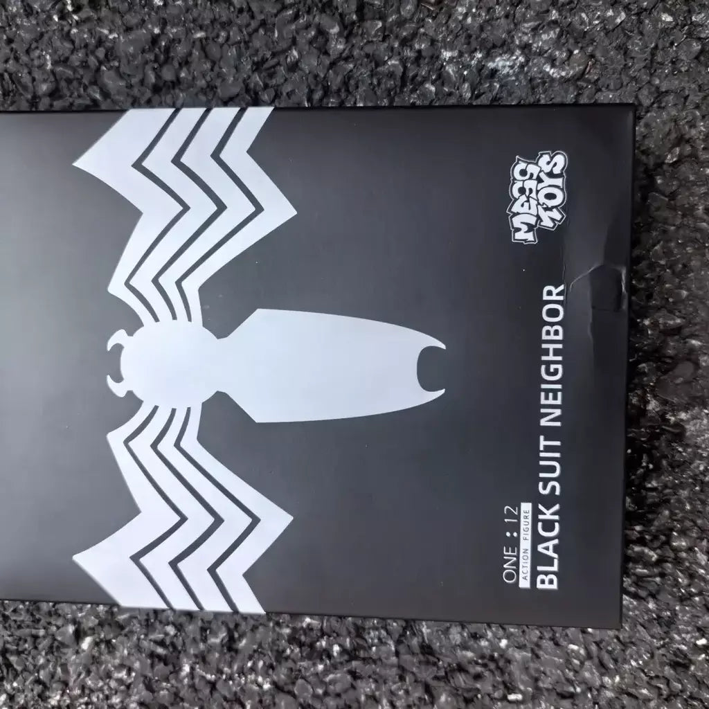 Novos brinquedos bagunça figura do homem-aranha terno preto vizinho simbionte messto brinquedos escarlate vizinho figura de ação ct brinquedos preto vermelho homem aranha