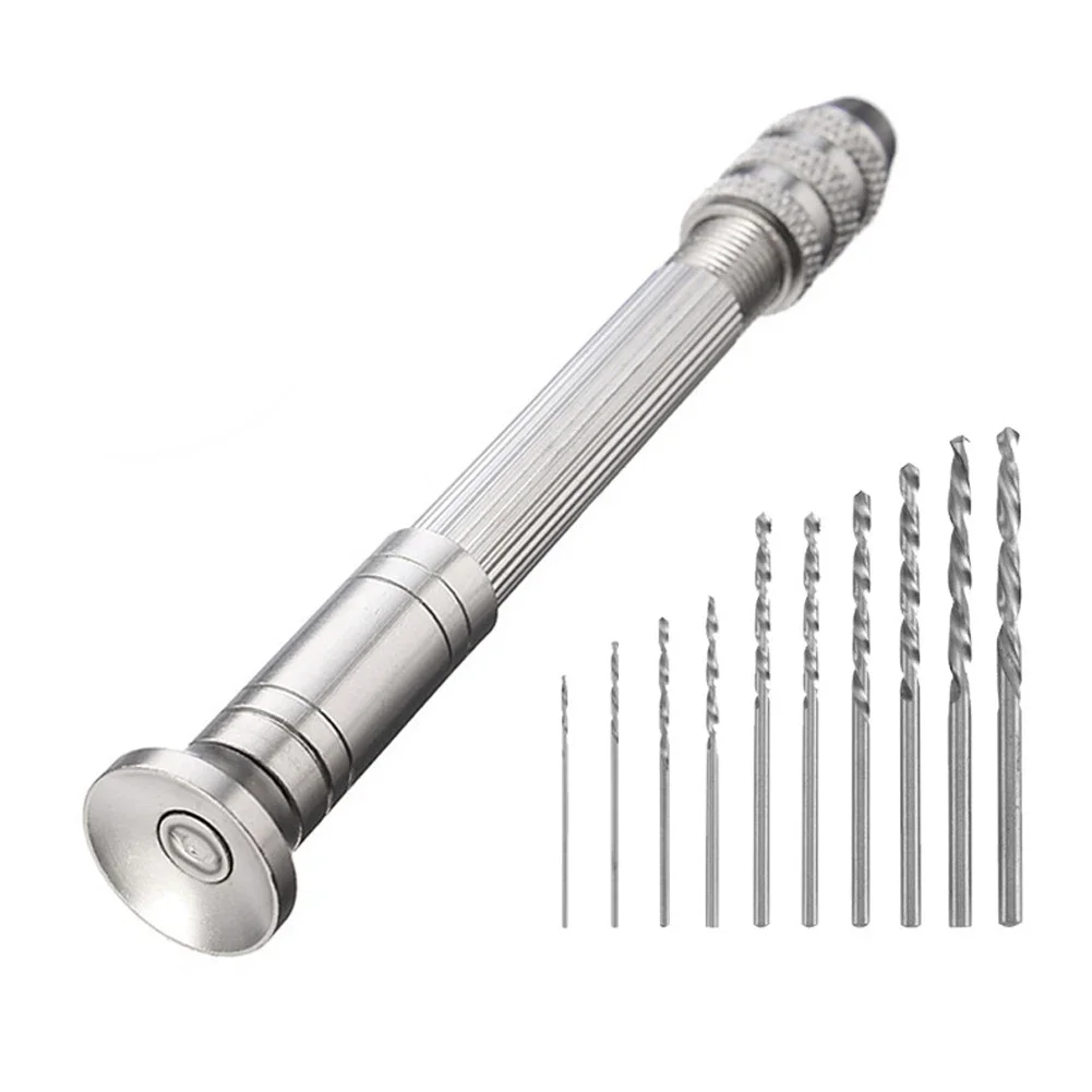 0.8-3.0mm mini broca manual ferramentas para trabalhar madeira ferramenta rotativa de perfuração manual torção broca relojoeiro pino vice ferramentas de reparo de relógio