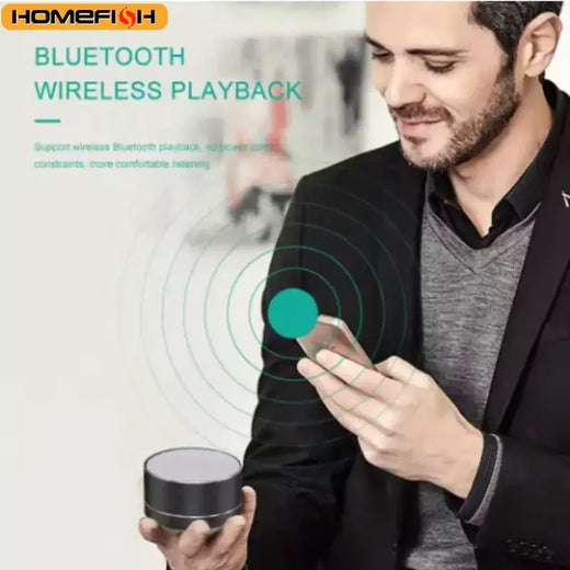 Alto-falante sem fio Bluetooth pequeno canhão de aço subwoofer portátil mini cartão de presente Bluetooth SpeakerColor