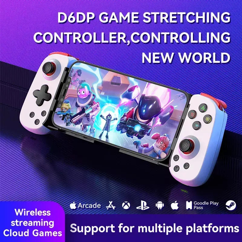 Gamepad sem fio para ps4/ps5/xbox/switch/pc d6dp alongamento controlador de jogo extensível bluetooth-acessórios de jogo compatíveis