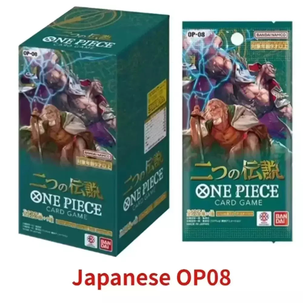 Uma peça tcg caixa de reforço de cartão de jogo japonês selado autêntico japonês OP01-OP13 série completa caixa de reforço cartões de coleção de jogo