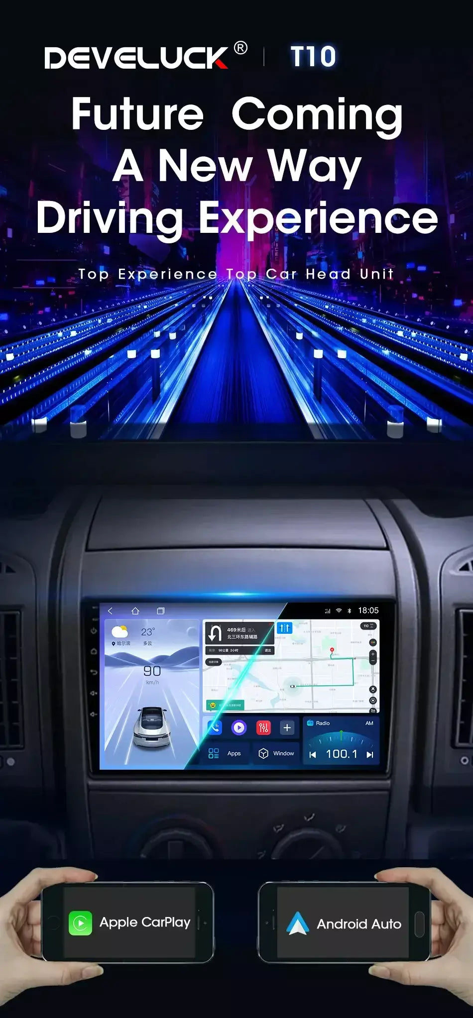 Carplay para fiat ducato peugeot boxer citroen jumper 2 2006-2022 android auto rádio do carro reprodutor multimídia navi gps dvd unidade principal