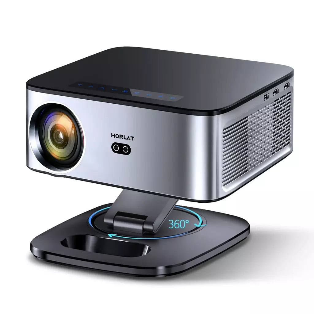 Horlat 35000 Lumens 4K UHD Projetor Android 12 WiFi 6 BT5.2 64G Native1080P Full HD Projetor de filmes de home theater para Netflix