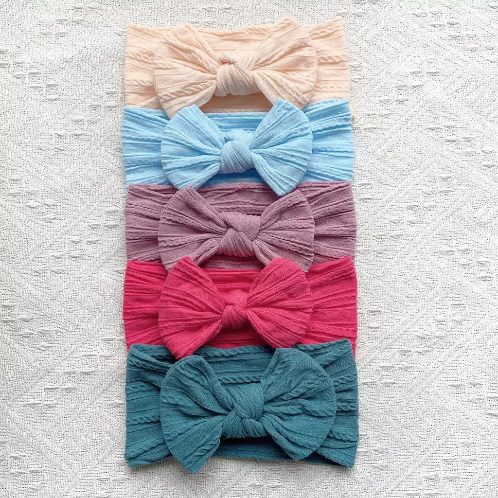 5 pçs bonito arcos bandana do bebê macio elástico faixas de cabelo da menina do bebê para recém-nascido infantil turbante headwear acessórios para o cabelo do bebê