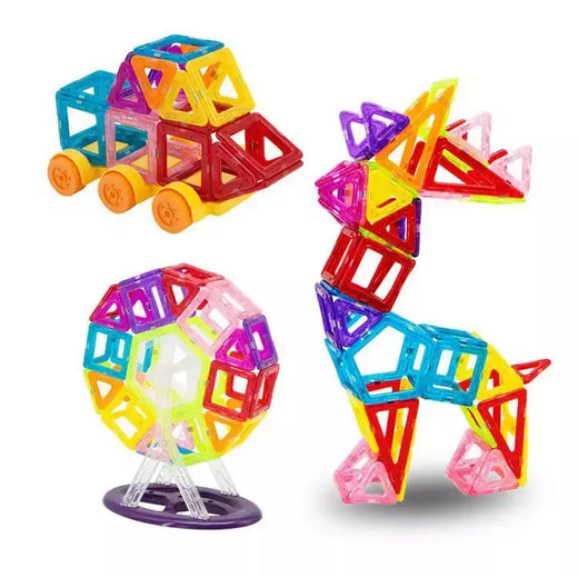 64-184 pçs crianças blocos de construção magnéticos mini tamanho brinquedos magnéticos para meninos conjunto de construção brinquedo haste para crianças meninas