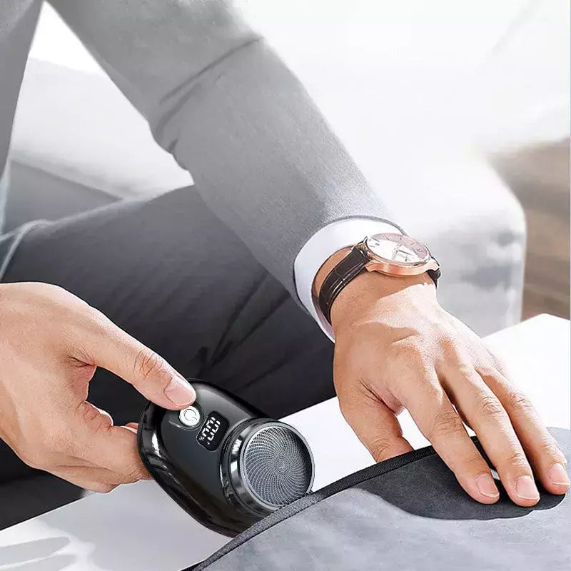 Mini barbeador elétrico para viagens masculinas, navalha portátil, aparador de barba, recarregável, recarregável, rosto