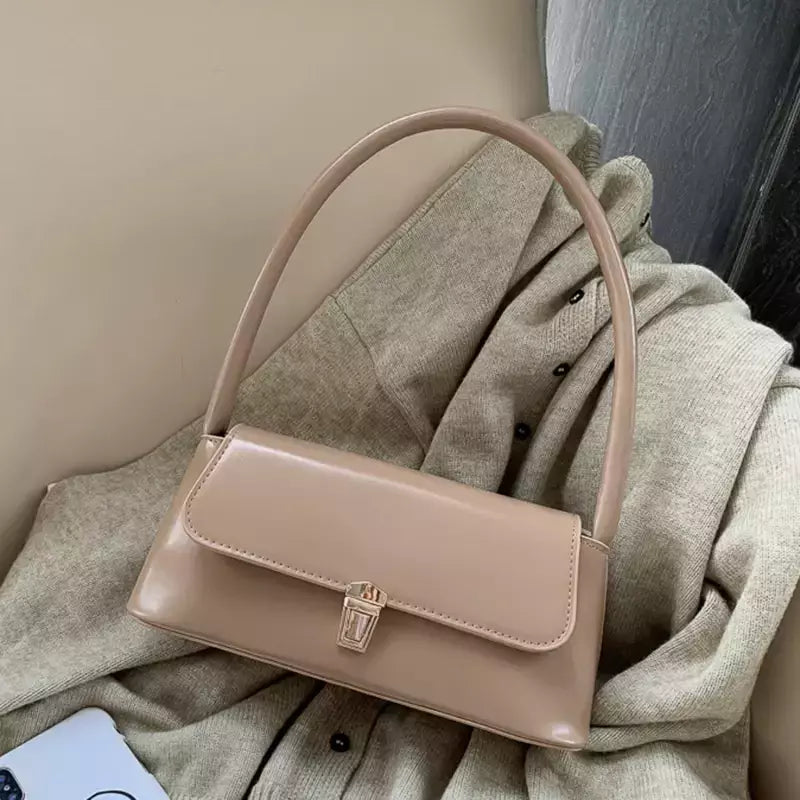 Bolsas Crossbody monocromáticas para mulheres, bolsa de ombro, bolsas axilas, bolsa feminina, marca de luxo, design de moda, 2023