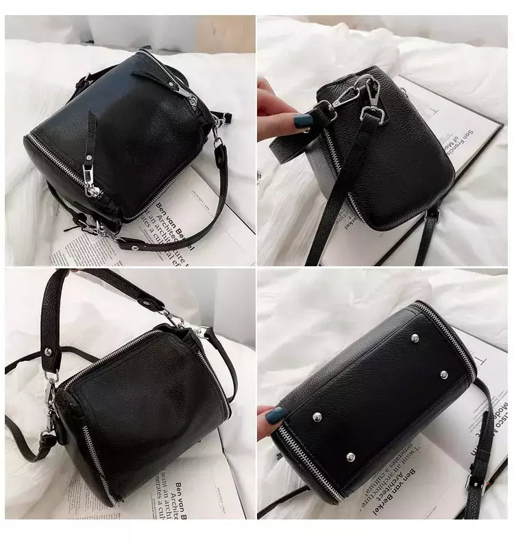 Bolsas de couro genuíno para mulheres, bolsa de ombro de couro para senhoras, sacos do mensageiro, alta qualidade, sacola feminina, moda luxuosa, 100%