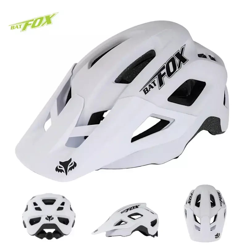 Batfox capacete de bicicleta mtb ajustável, leve, respirável, forro confortável, esportes ao ar livre, chapéu seguro para homens e mulheres, capacete de ciclismo